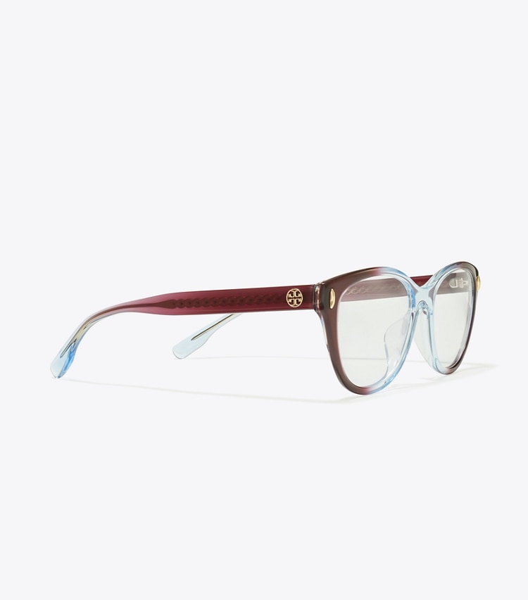 TORY BURCH WOMEN'S MILLER EYEGLASSES - Gradient Burgundy