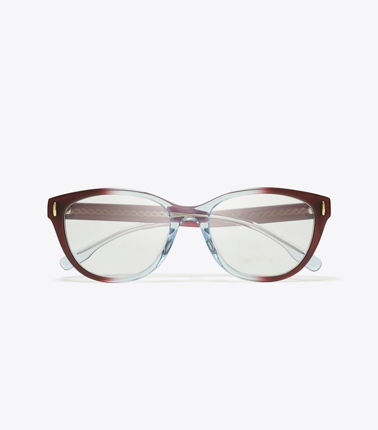 TORY BURCH WOMEN'S MILLER EYEGLASSES - Gradient Burgundy