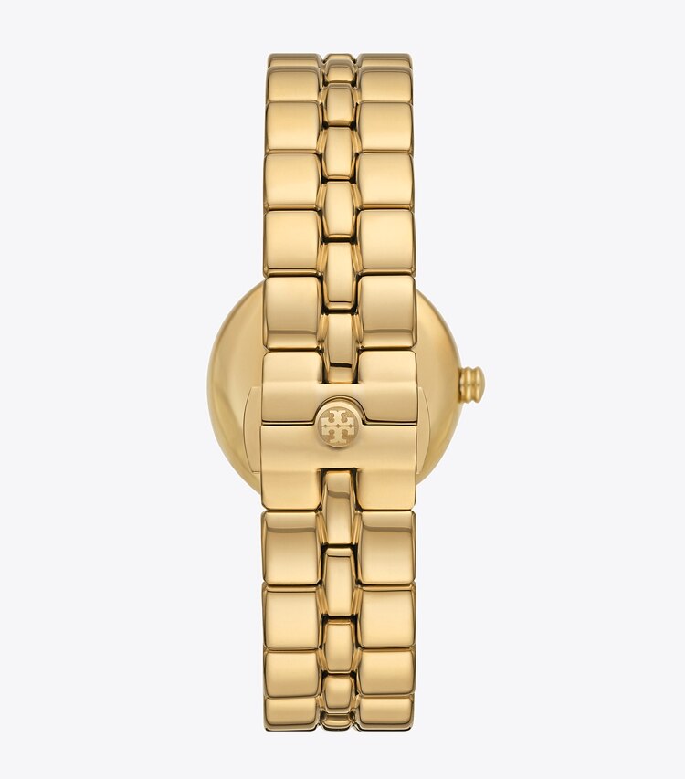 TORY BURCH WOMEN'S KIRA WATCH, GOLD-TONE STAINLESS STEEL - Navy/Gold