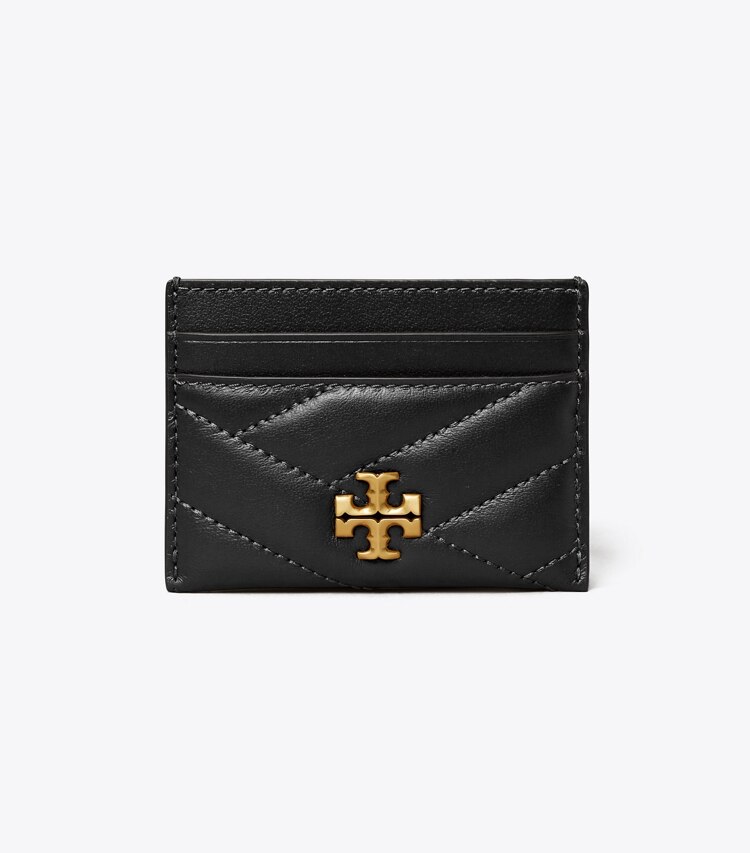 TORY BURCH WOMEN'S KIRA CHEVRON CARD CASE - Black