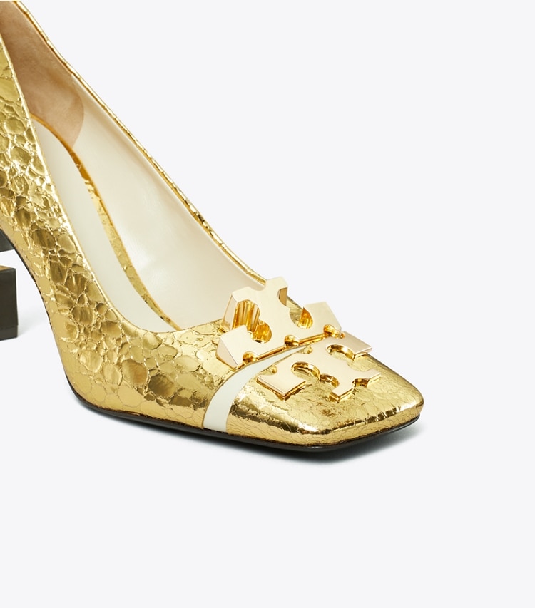 TORY BURCH WOMEN'S SPLIT DOUBLE T PUMP - Gold