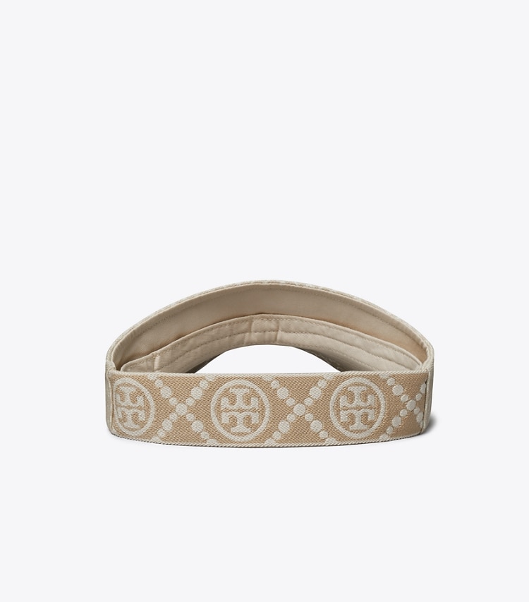 TORY BURCH WOMEN'S T MONOGRAM VISOR - White