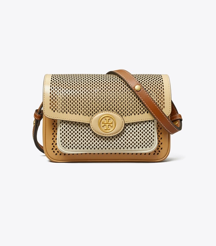 TORY BURCH WOMEN'S ROBINSON PERFORATED COLOR-BLOCK CONVERTIBLE SHOULDER BAG - Multi