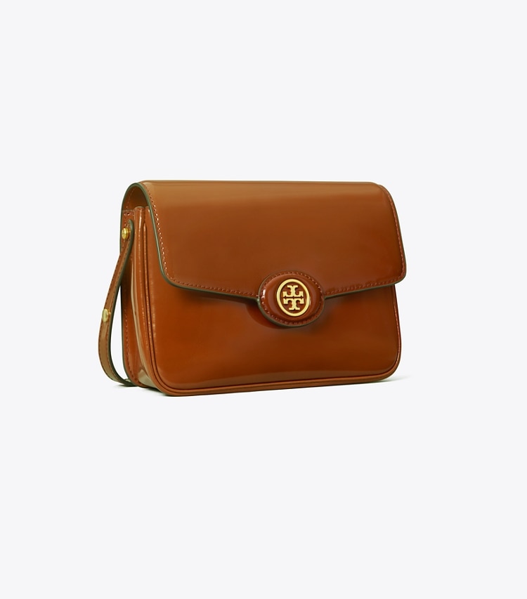 TORY BURCH WOMEN'S ROBINSON SPAZZOLATO CONVERTIBLE SHOULDER BAG - Dark Sienna