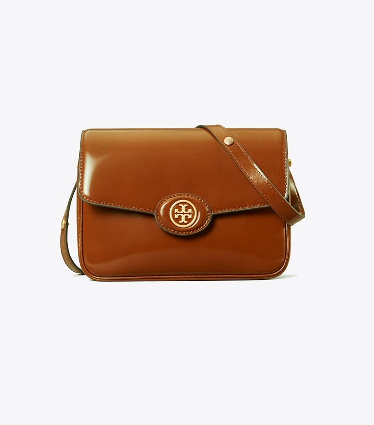 TORY BURCH WOMEN'S ROBINSON SPAZZOLATO CONVERTIBLE SHOULDER BAG - Dark Sienna