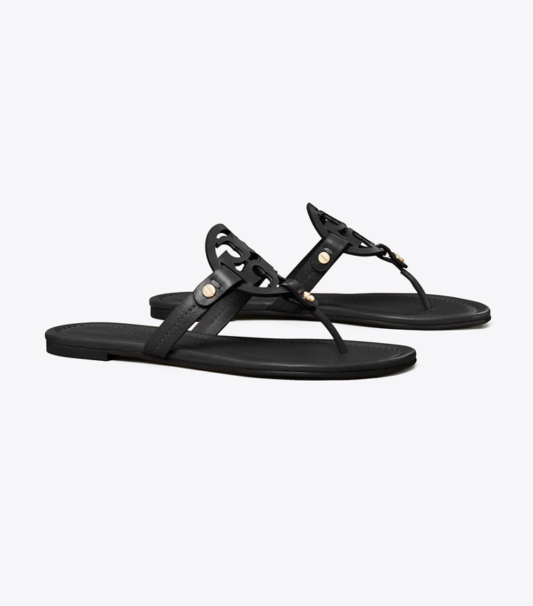 TORY BURCH WOMEN'S MILLER SANDAL - Perfect Black - Click Image to Close