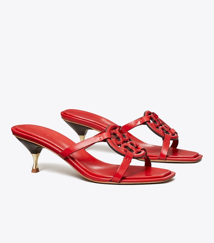 TORY BURCH WOMEN'S MILLER BOMBe LOW HEEL SANDAL - Triple Red