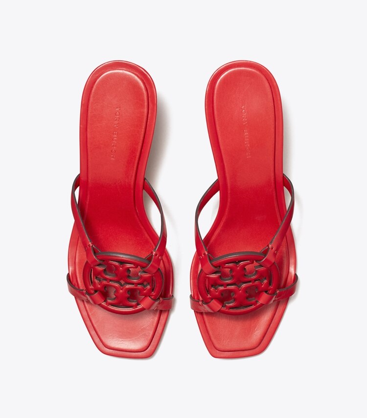 TORY BURCH WOMEN'S MILLER BOMBe LOW HEEL SANDAL - Triple Red