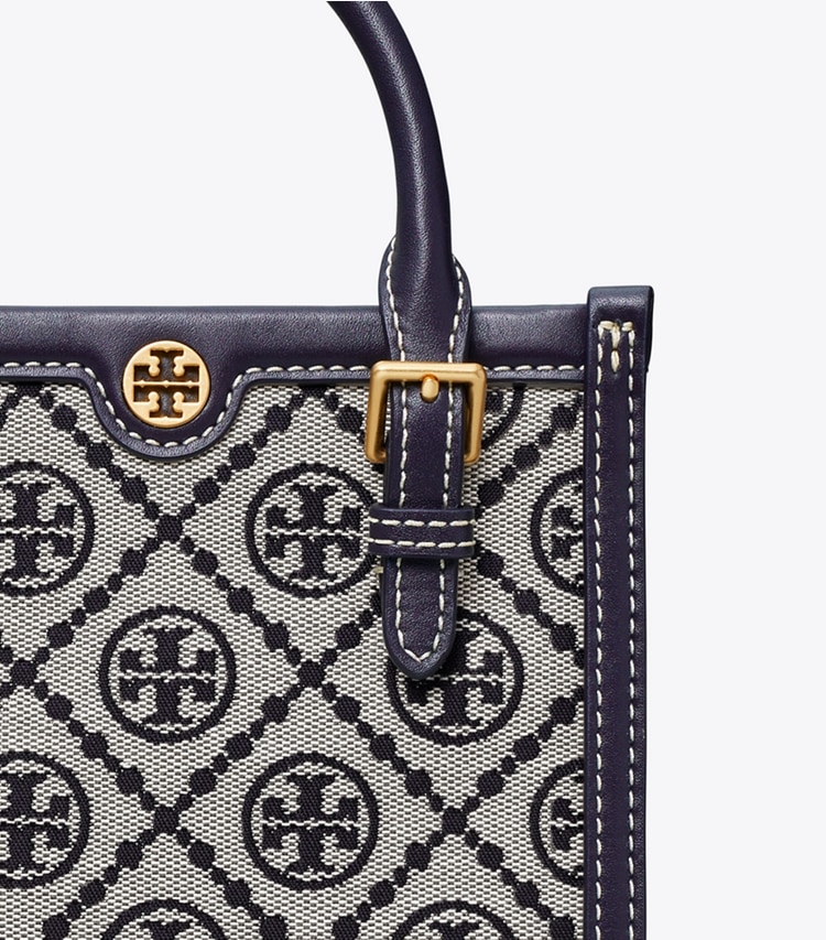 TORY BURCH WOMEN'S MINI T MONOGRAM TOTE - Tory Navy