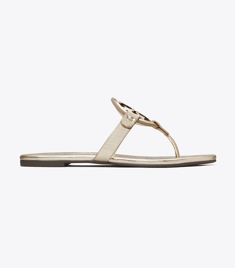 TORY BURCH WOMEN'S MILLER SOFT METALLIC SANDAL - Spark Gold