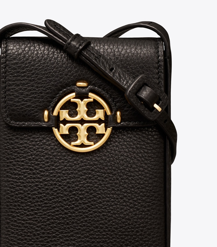 TORY BURCH WOMEN'S MILLER PHONE CROSSBODY - Black