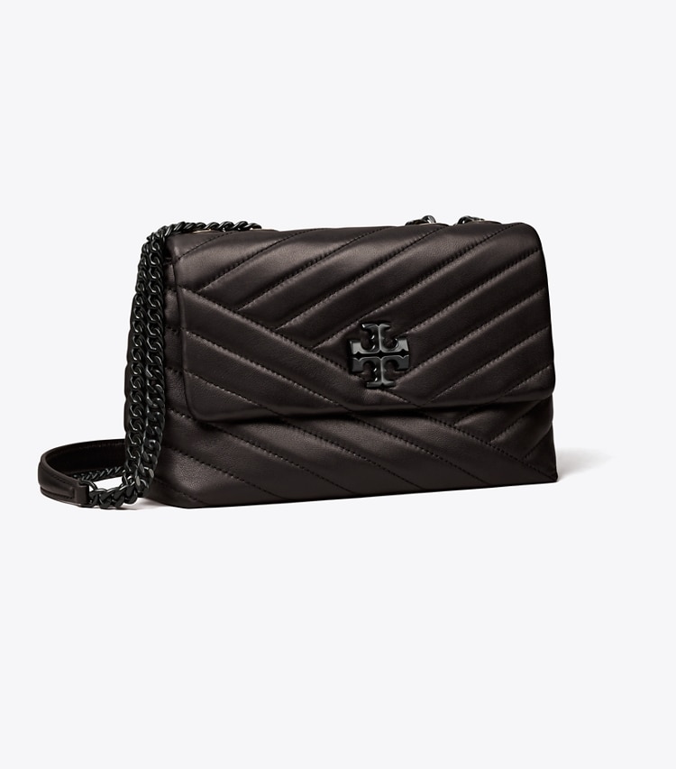 TORY BURCH WOMEN'S SMALL KIRA CHEVRON CONVERTIBLE SHOULDER BAG - Black