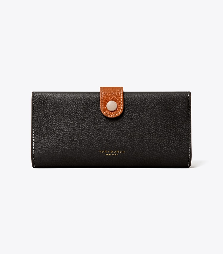 TORY BURCH WOMEN'S COLORBLOCK LONG WALLET - Black Multi