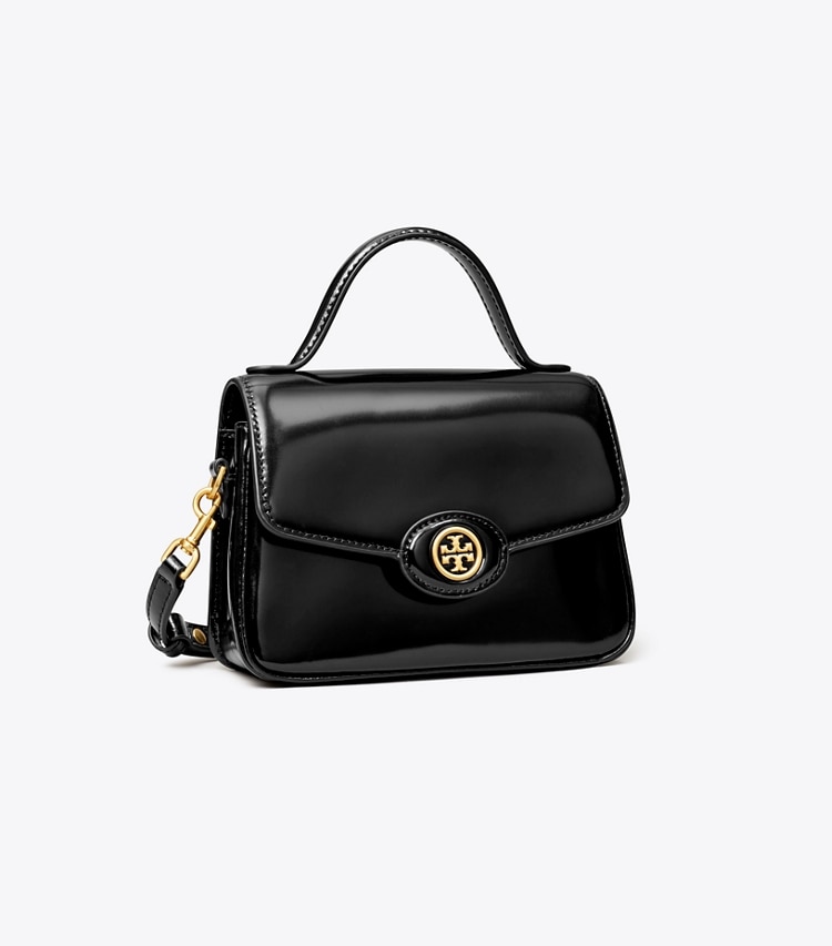 TORY BURCH WOMEN'S SMALL ROBINSON SPAZZOLATO TOP-HANDLE BAG - Black