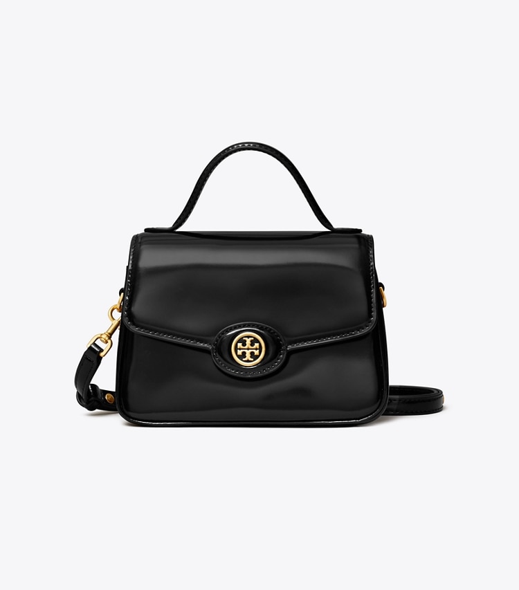 TORY BURCH WOMEN'S SMALL ROBINSON SPAZZOLATO TOP-HANDLE BAG - Black