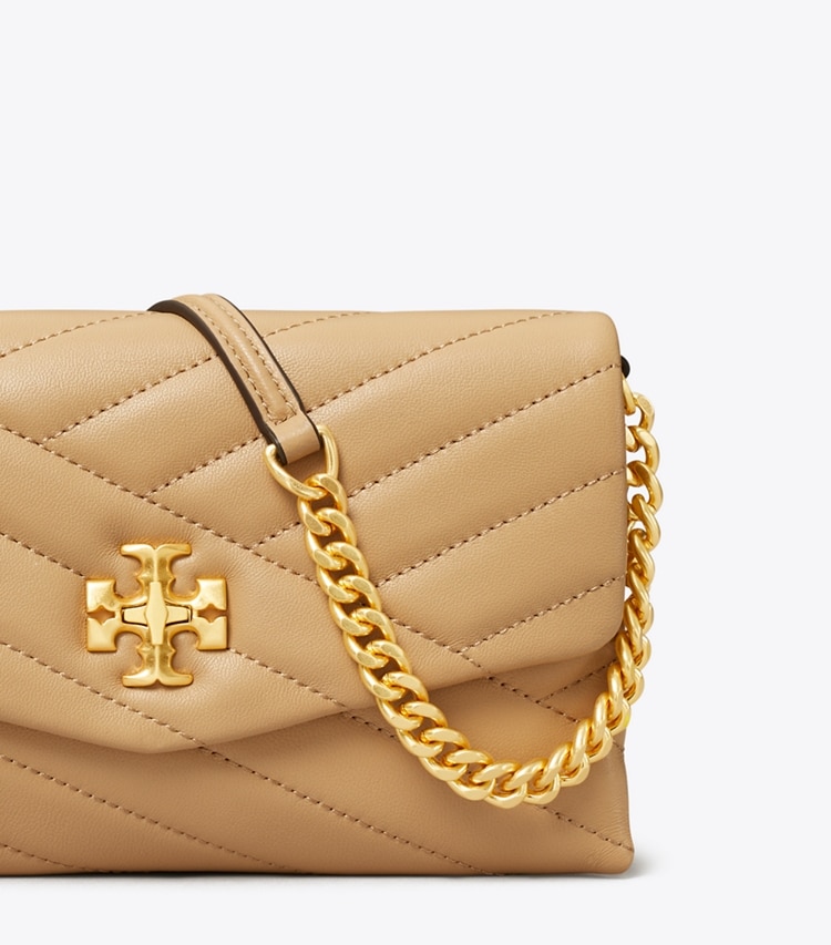 TORY BURCH WOMEN'S KIRA CHEVRON CHAIN WALLET - Desert Dune