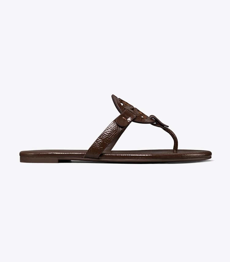 TORY BURCH WOMEN'S MILLER SOFT PATENT SANDAL - Coconut