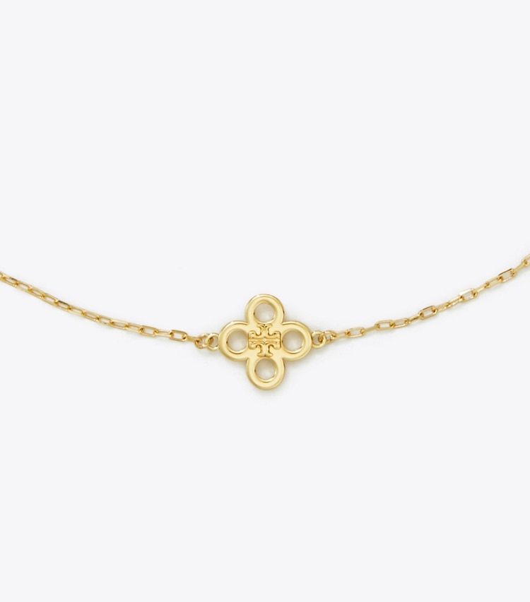 TORY BURCH WOMEN'S KIRA CLOVER NECKLACE - Tory Gold