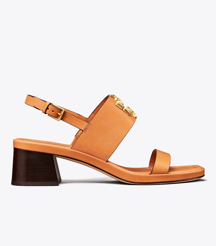 TORY BURCH WOMEN'S ELEANOR HEEL SANDAL - Brandy