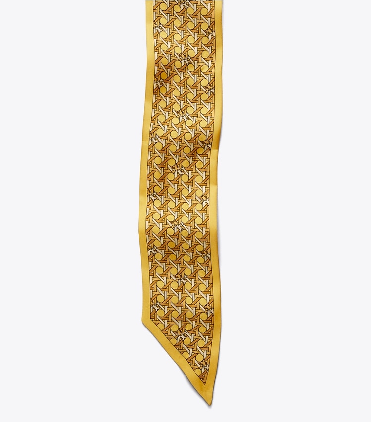 TORY BURCH WOMEN'S BASKETWEAVE RIBBON TIE - Sunset Glow