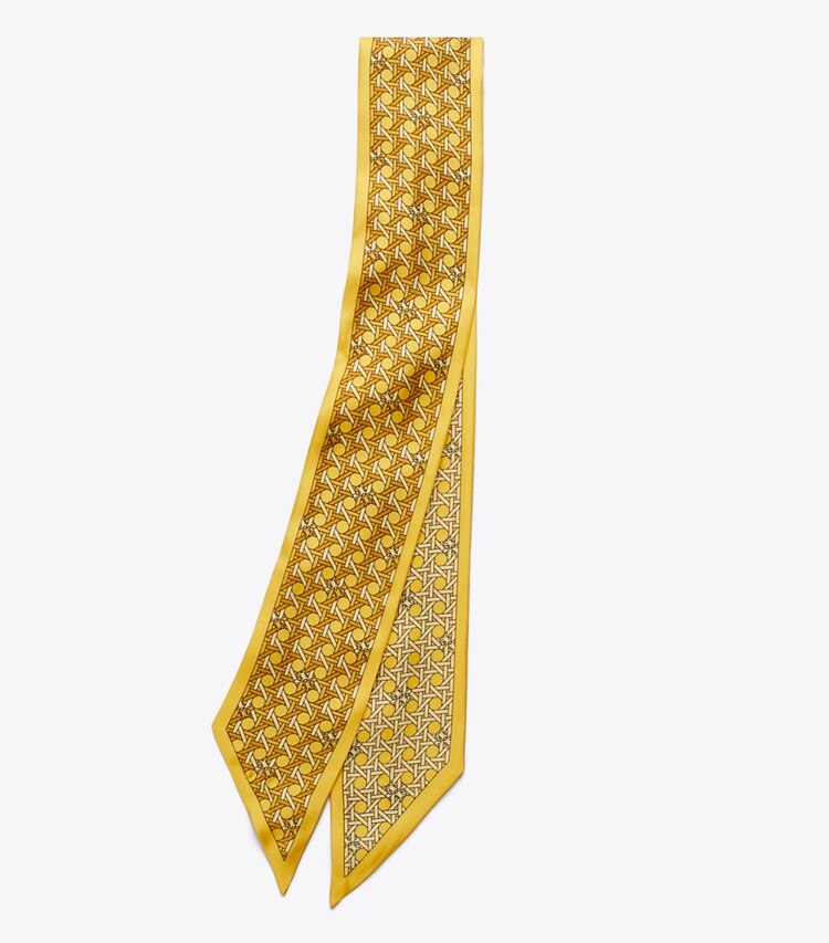 TORY BURCH WOMEN'S BASKETWEAVE RIBBON TIE - Sunset Glow