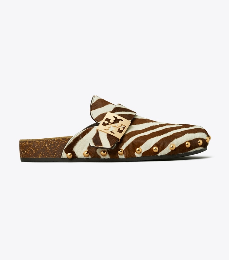 TORY BURCH WOMEN'S MELLOW STUDDED MULE - Zebra