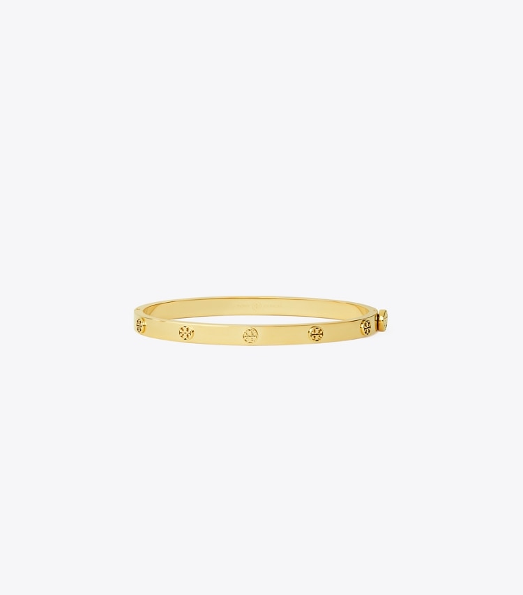 TORY BURCH WOMEN'S MILLER STUD HINGE BRACELET, 5MM - Tory Gold - Click Image to Close