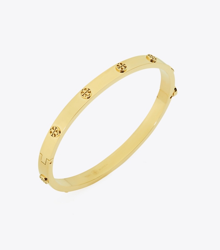 TORY BURCH WOMEN'S MILLER STUD HINGE BRACELET, 5MM - Tory Gold