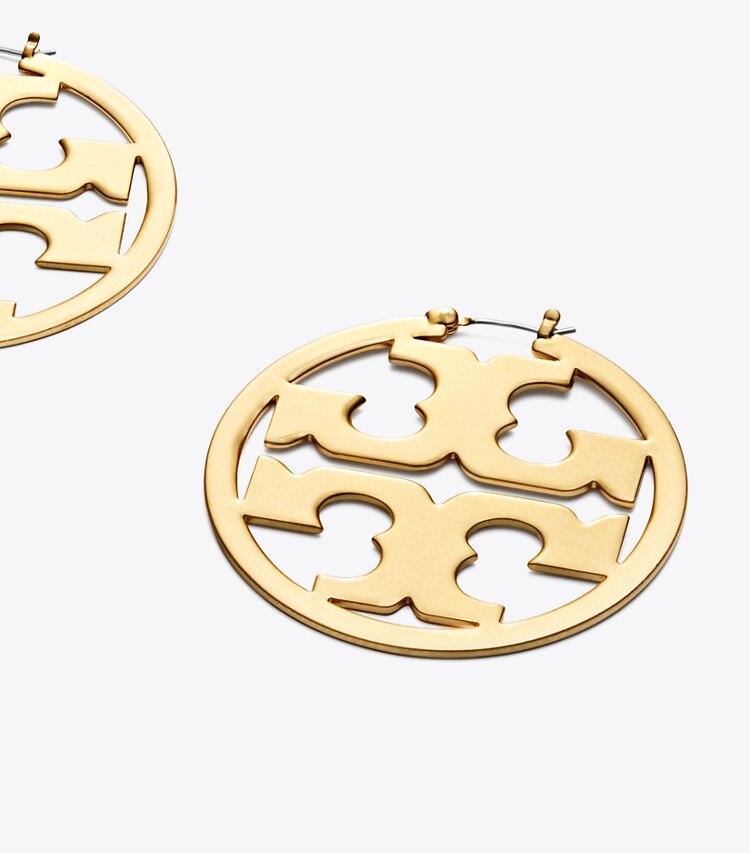 TORY BURCH WOMEN'S MILLER HOOP EARRING - Tory Gold