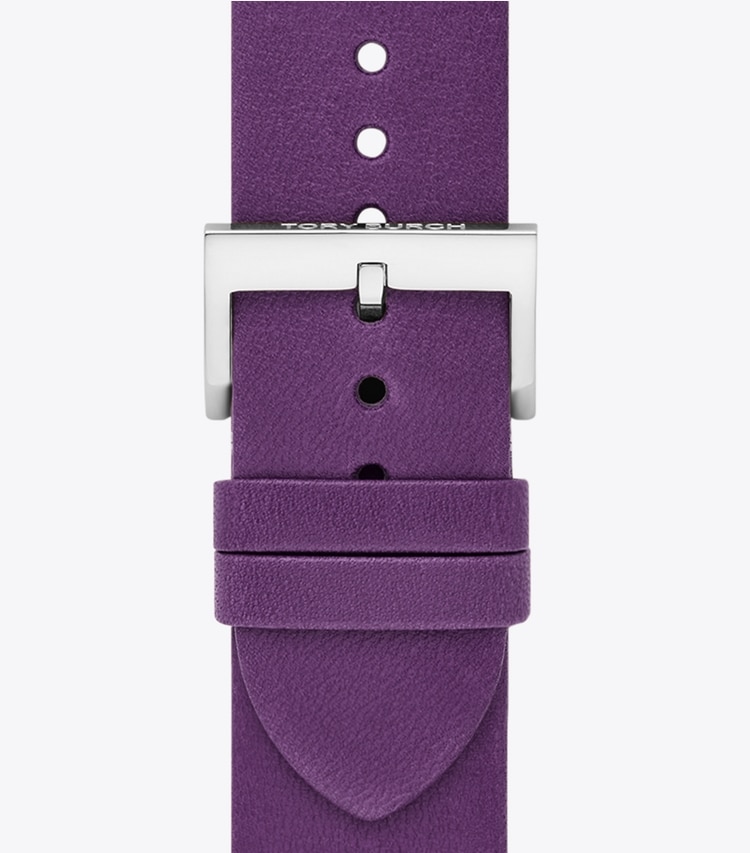 TORY BURCH WOMEN'S MCGRAW BAND FOR APPLE WATCH, LEATHER - Mauve