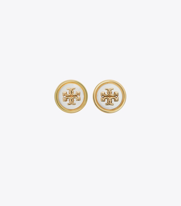 TORY BURCH WOMEN'S KIRA METAL CIRCLE-STUD EARRING - Tory Gold / Tory Silver