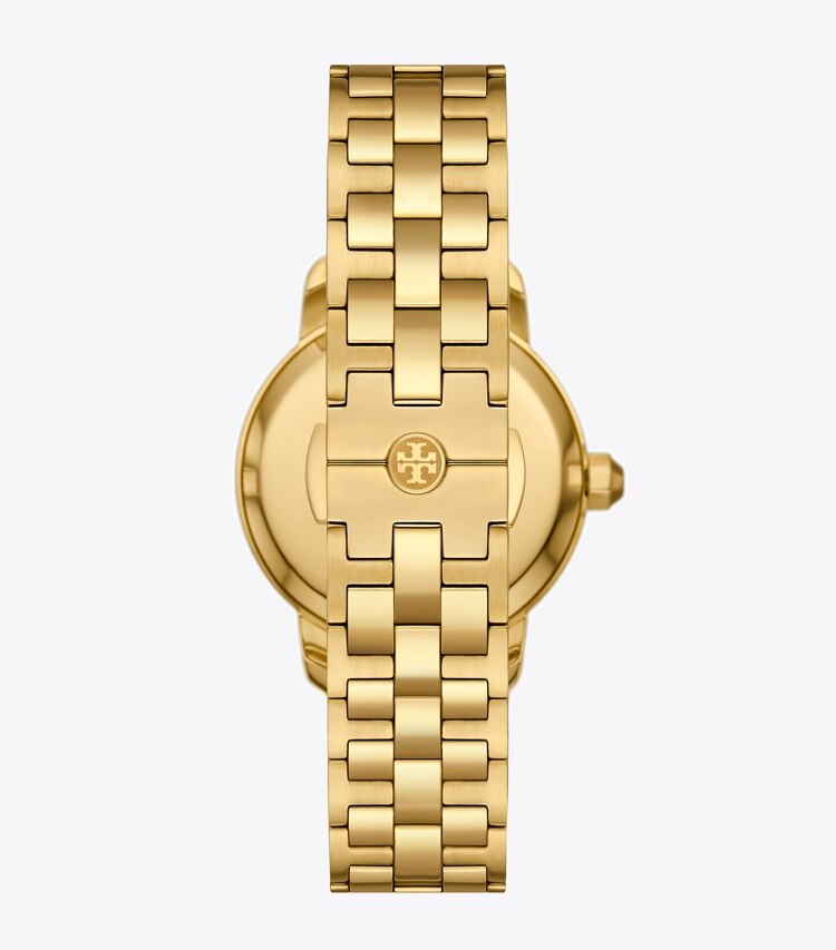 TORY BURCH WOMEN'S TORY WATCH, GOLD-TONE STAINLESS STEEL - Ivory/Gold