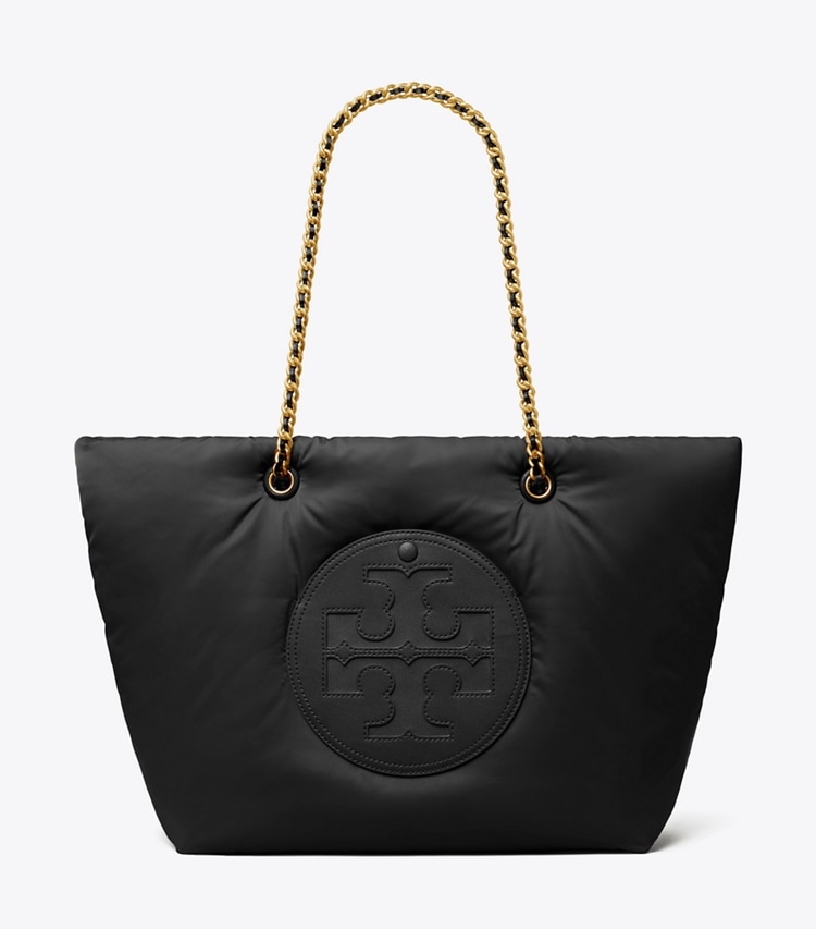 TORY BURCH WOMEN'S ELLA CHAIN SOFT TOTE - Black