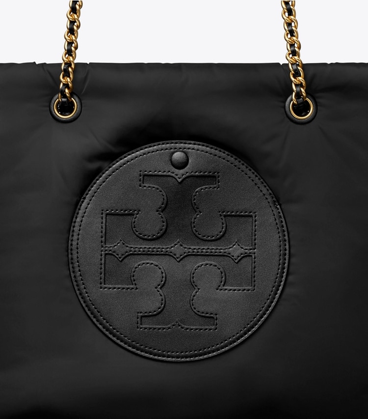 TORY BURCH WOMEN'S ELLA CHAIN SOFT TOTE - Black