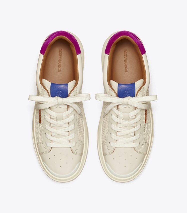 TORY BURCH WOMEN'S LADYBUG SNEAKER - Off White / Prickly Pear