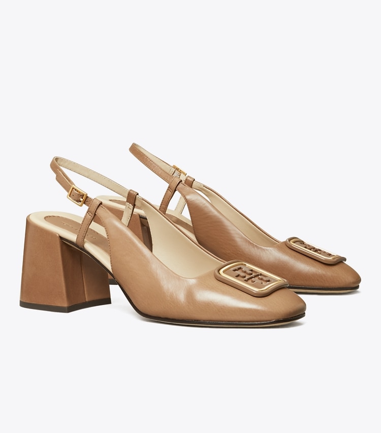 TORY BURCH WOMEN'S GEORGIA BOMBe SLINGBACK - Almond Flour