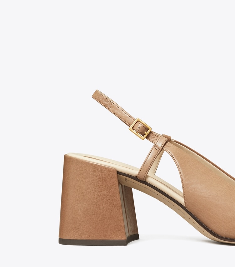 TORY BURCH WOMEN'S GEORGIA BOMBe SLINGBACK - Almond Flour