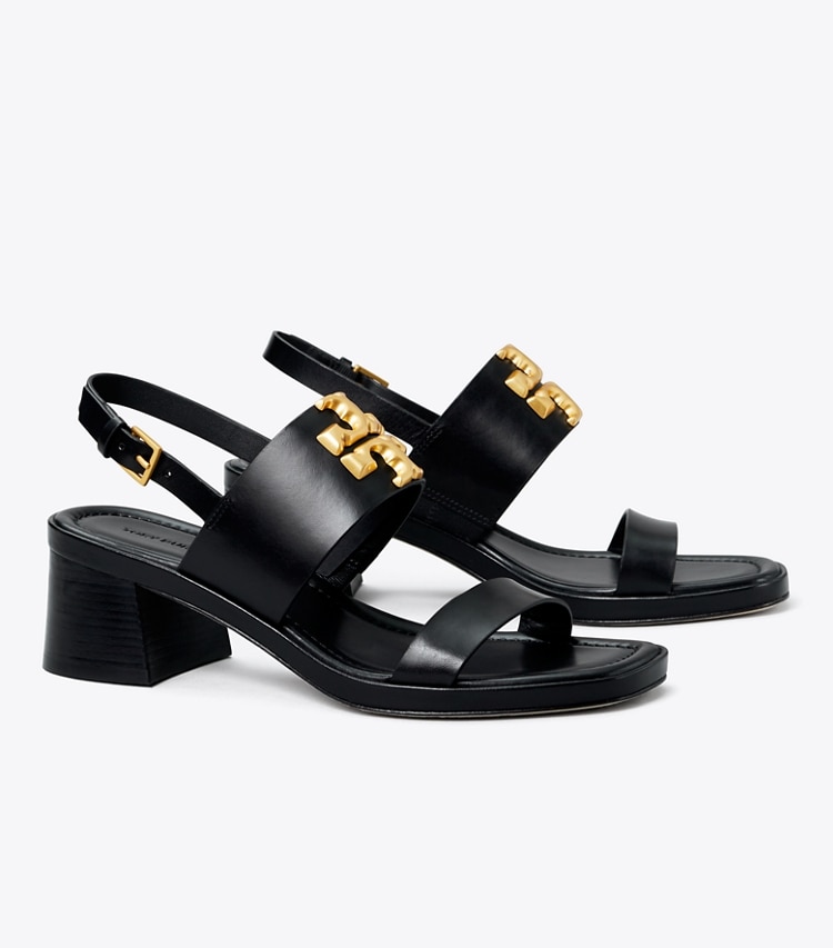 TORY BURCH WOMEN'S ELEANOR HEEL SANDAL - Perfect Black