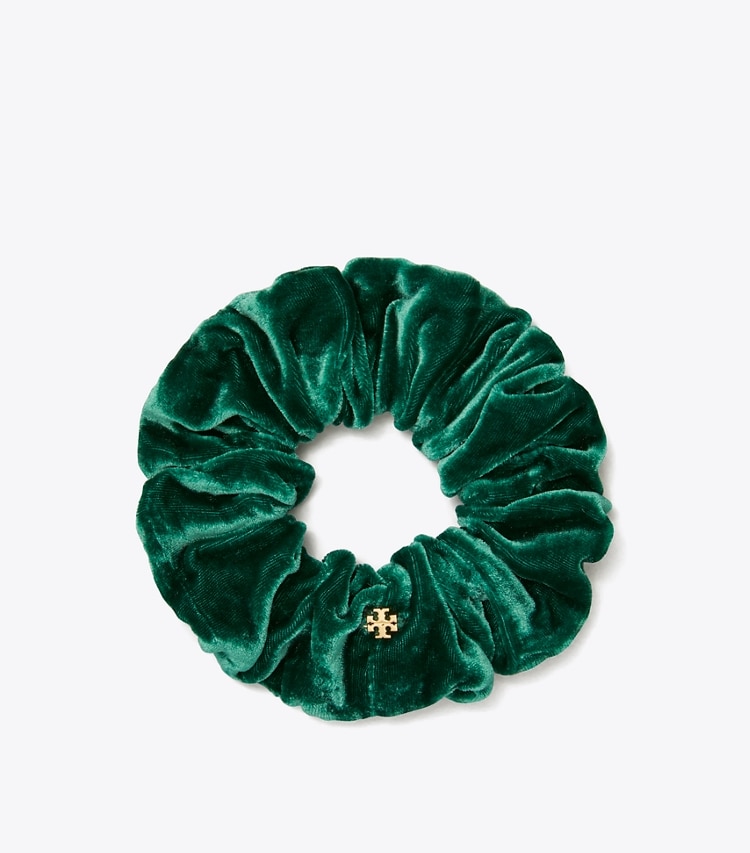 TORY BURCH WOMEN'S VELVET SCRUNCHIE - Green