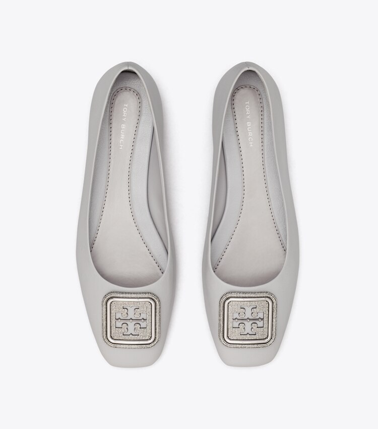 TORY BURCH WOMEN'S GEORGIA PAVe BALLET - Bay Gray