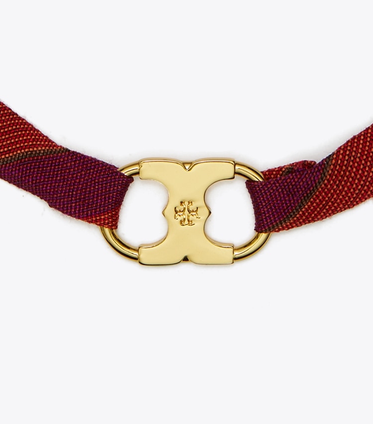 TORY BURCH WOMEN'S EMBRACE AMBITION WRAP BRACELET - Tory Gold / Red / Purple