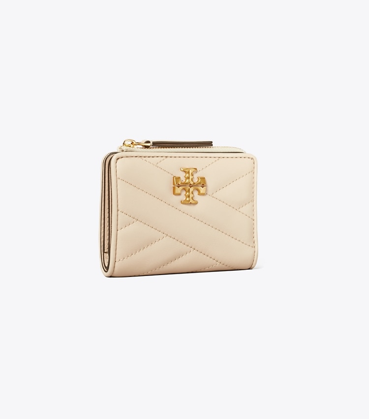 TORY BURCH WOMEN'S KIRA CHEVRON BI-FOLD WALLET - New Cream