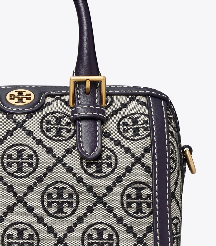 TORY BURCH WOMEN'S MINI T MONOGRAM BARREL BAG - Tory Navy