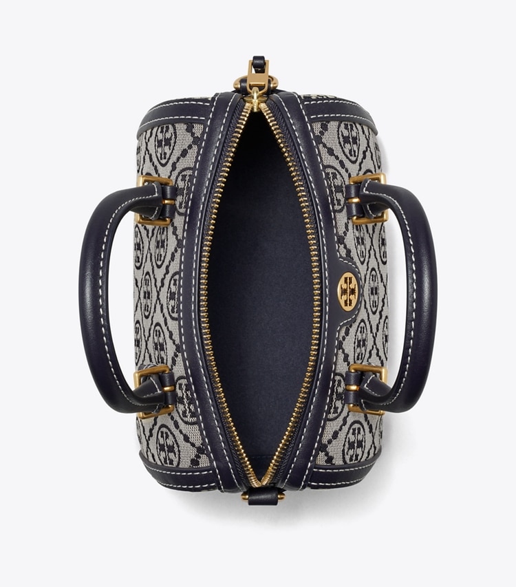 TORY BURCH WOMEN'S MINI T MONOGRAM BARREL BAG - Tory Navy