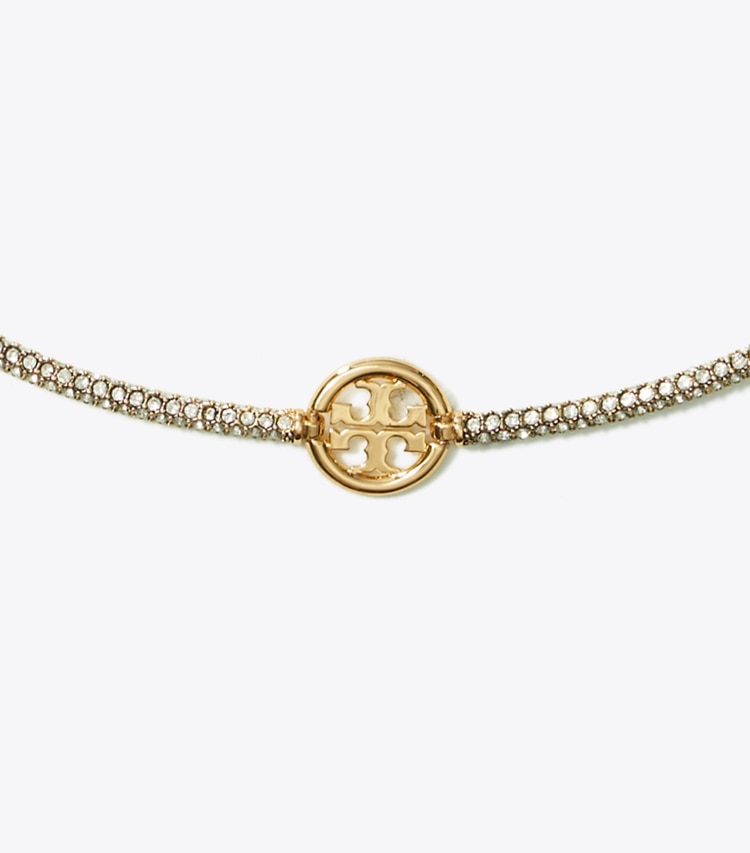 TORY BURCH WOMEN'S MILLER PAVe NECKLACE - Tory Gold / Crystal