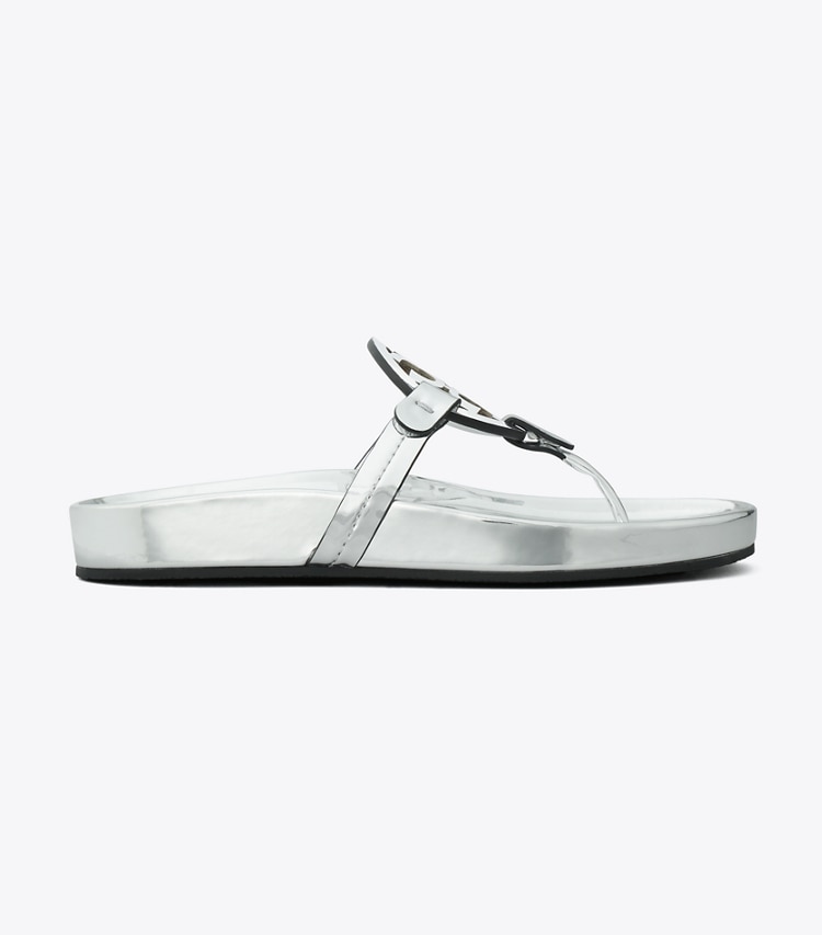 TORY BURCH WOMEN'S MILLER CLOUD SANDAL - Argento