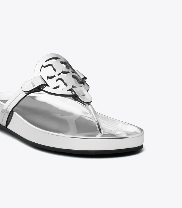 TORY BURCH WOMEN'S MILLER CLOUD SANDAL - Argento