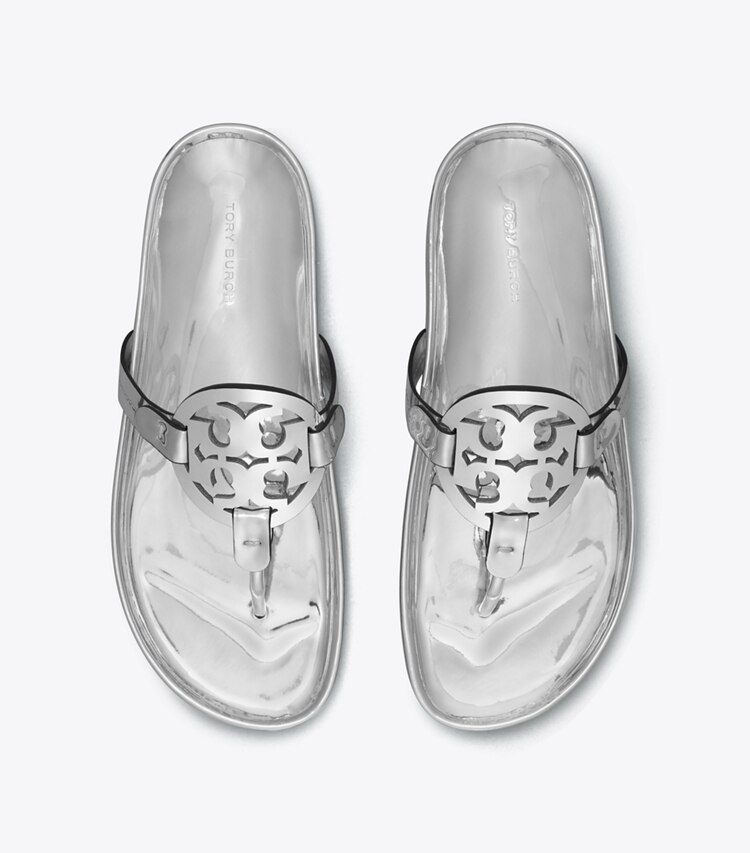 TORY BURCH WOMEN'S MILLER CLOUD SANDAL - Argento