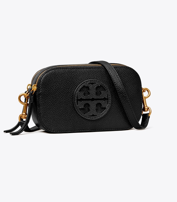 TORY BURCH WOMEN'S MINI MILLER CROSSBODY BAG - Black - Click Image to Close