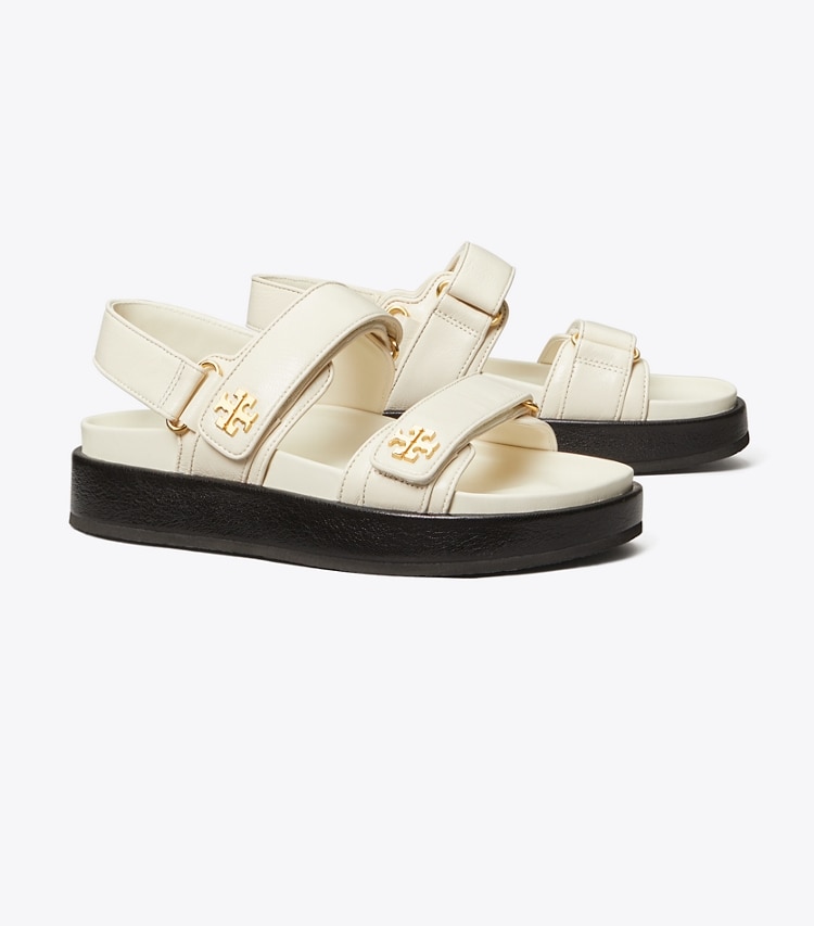 TORY BURCH WOMEN'S KIRA SPORT SANDAL - New Ivory - Click Image to Close